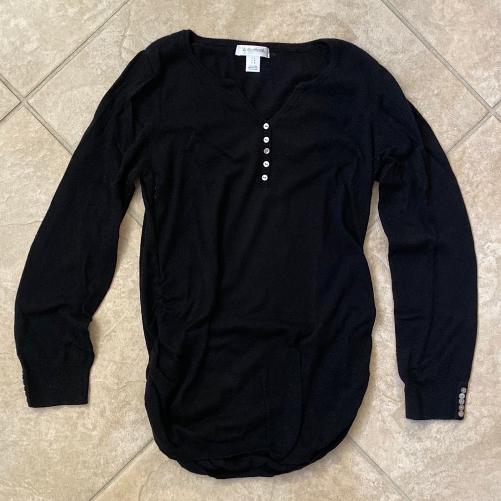 Motherhood Maternity Black Sweater sz Large
